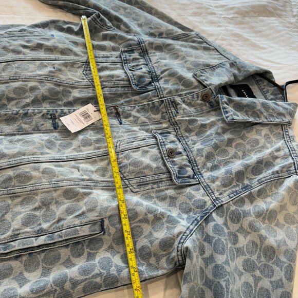 🔥🔥🔥 COACH TOP RATED Signature Denim Jacket SIZE XS🔥🔥🔥 - Picture 5 of 7
